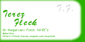 terez fleck business card